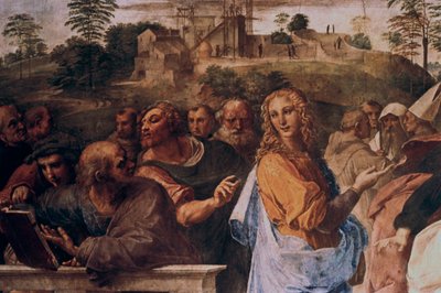 Kutsal Ayin Tartışması , detay, 1508-1509 by Raffaello Sanzio Raphael