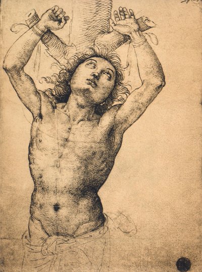 Aziz Sebastian; çizim Raphael, Gallerie dellAccademia, Venedik by Raffaello Sanzio Raphael