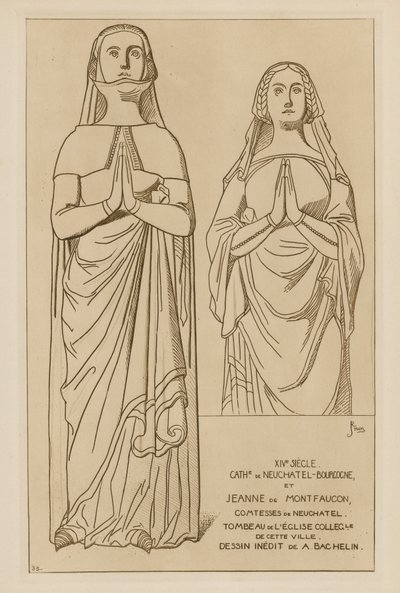 Countesses of Neuchatel, fourteenth century  by Raphael Jacquemin