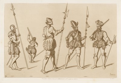 16. yüzyılın ikinci yarısından Fransız ve İspanyol birlikleri by Raphael Jacquemin
