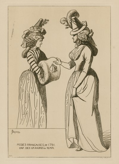 1791 Fransız modası by Raphael Jacquemin
