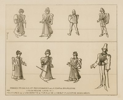 French princes and characters of the Burgundian court  by Raphael Jacquemin