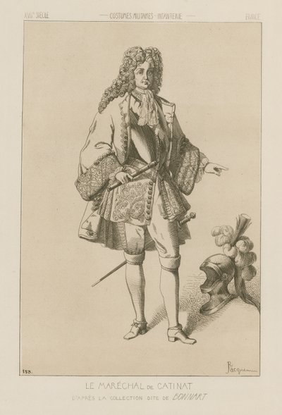 Nicolas Catinat, Fransa Mareşali (16371712) by Raphael Jacquemin