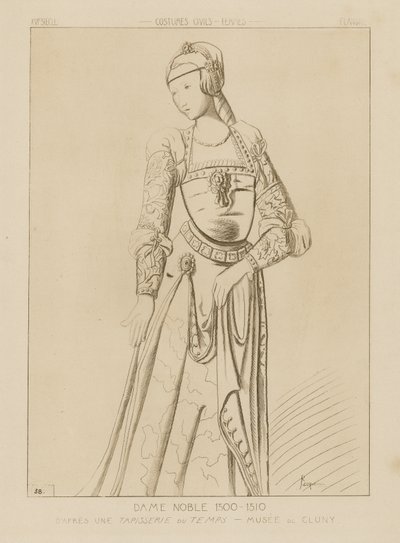 Soylu kadın, 1500-1510 by Raphael Jacquemin