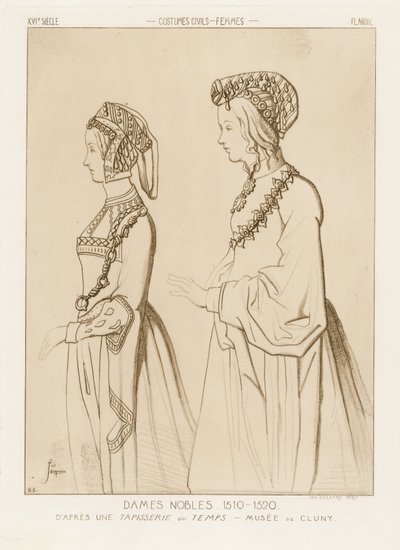 Soylu kadınlar, 1510-1520 by Raphael Jacquemin