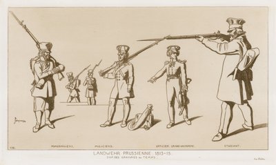 Prussian Landwehr, 1813-15.  by Raphael Jacquemin