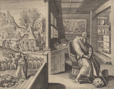 Dolor Sorrow, yak. 1580-1628 by Raphael Sadeler