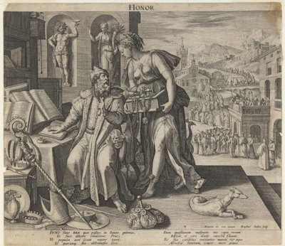 Onur, 1591 by Raphael Sadeler the Elder