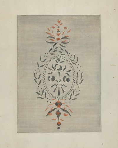 Şablonlu Duvar Detayı, c. 1937. by Ray Holden