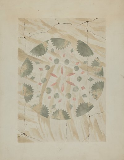 Şablonlu Duvar Detayı, c. 1937. by Ray Holden
