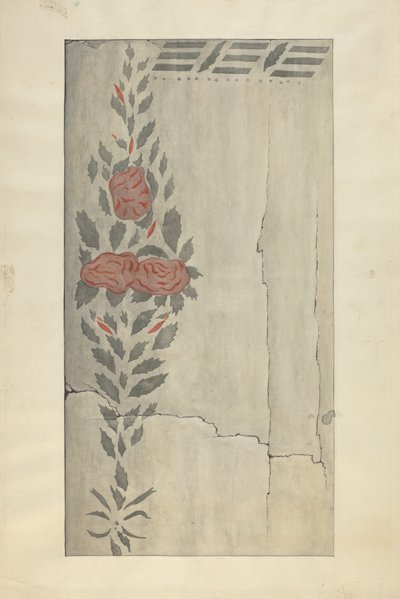 Duvar Stencil Kesiti, c. 1937. by Ray Holden