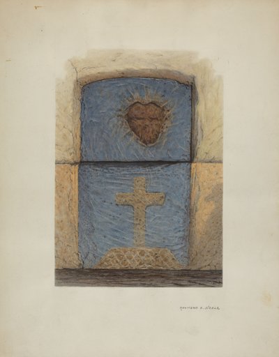 Kilit taşı, c. 1940. by Raymond E. Noble