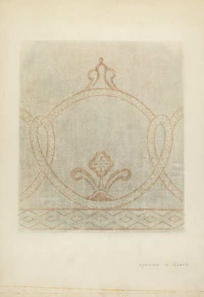 Duvar Resmi Restorasyon Çizimi, c. 1940. by Raymond E. Noble