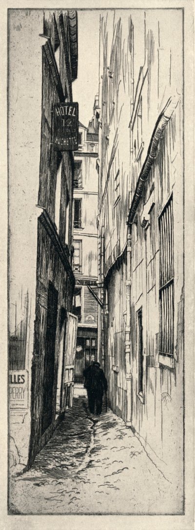 Rue du Chat Qui Peche, 1915 by Raymond Ray-Jones