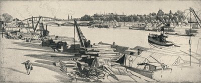 Port Henri IV, 1915 by Raymond Ray-Jones