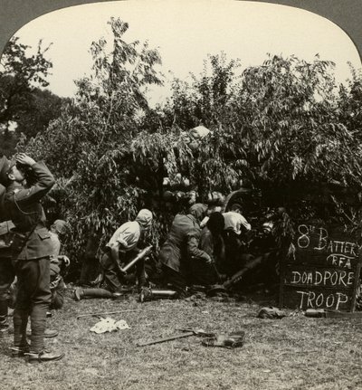 Gaz maskeli topçular, Birinci Dünya Savaşı, 1914-1918. by Realistic Travels Publishers