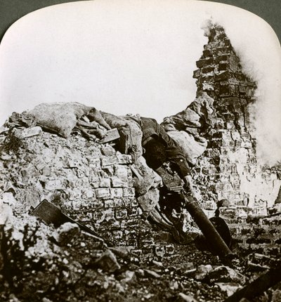 Alman makineli tüfek pozisyonu, Monchy, Arras Muharebesi, I. Dünya Savaşı, 1917-1918 nakavt edildi. by Realistic Travels Publishers