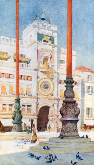 Saat Kulesi (renkli taş baskı) by Reginald Barratt