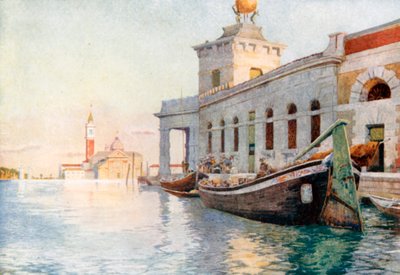 Dogana (renkli taş baskı) by Reginald Barratt