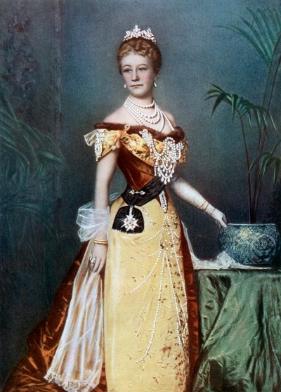 Auguste Viktoria, Alman imparatoriçesi, 19. yüzyılın sonlarında. by Reichard and Lindner