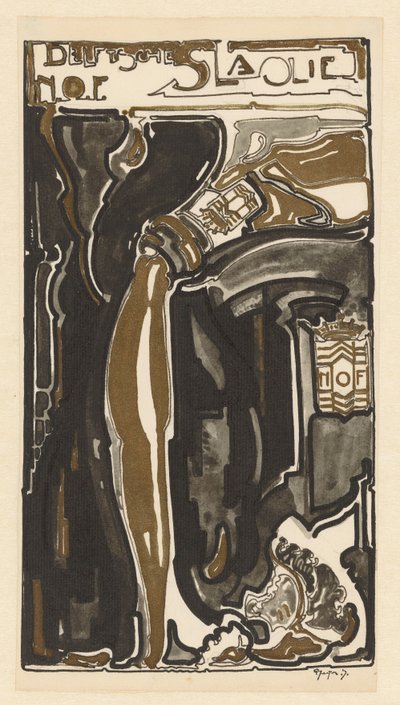 Delft salata yağı NOF (nesnedeki orijinal başlık) by Reijer Stolk (signed by artist)