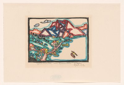 Gmünder See Traunstein ile (nesne üzerindeki orijinal başlık) by Reijer Stolk (signed by artist)