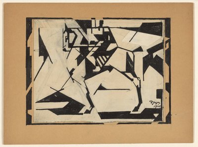 at sırtında binici by Reijer Stolk (signed by artist)