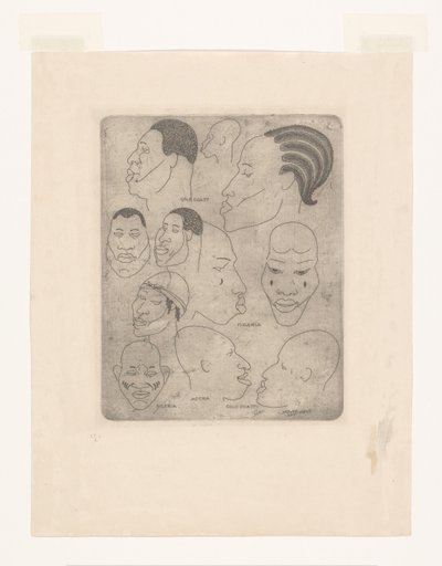 Batı Afrika Kafaları by Reijer Stolk (signed by artist)