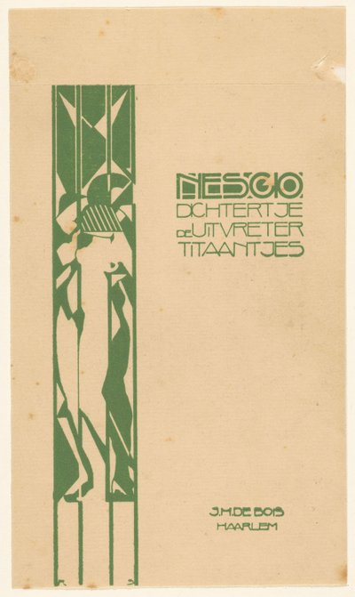 Bant tasarımı: Nescio, Dichtertje, yutan ve devler, 1918 by Reijer Stolk