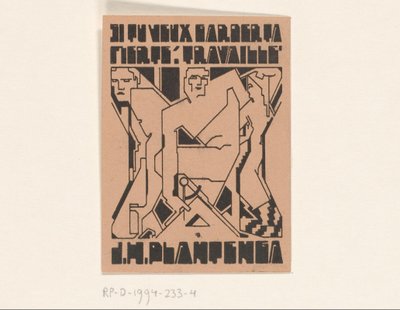 Ekslibris van J.H. Plantenga by Reijer Stolk