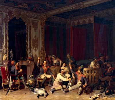 Fransız askerlerinin çeyreği by Reinhard Sebastian Zimmermann