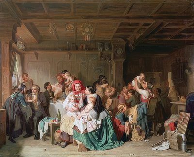 aşı odası. 1857 by Reinhard Sebastian Zimmermann