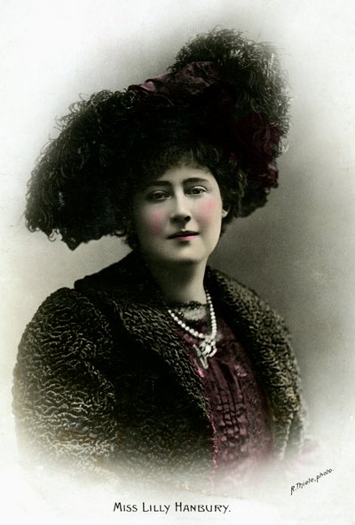 Lily Hanbury 1874-1908, İngiliz aktris, 20. yüzyılın başlarında. by Reinhold Thiele
