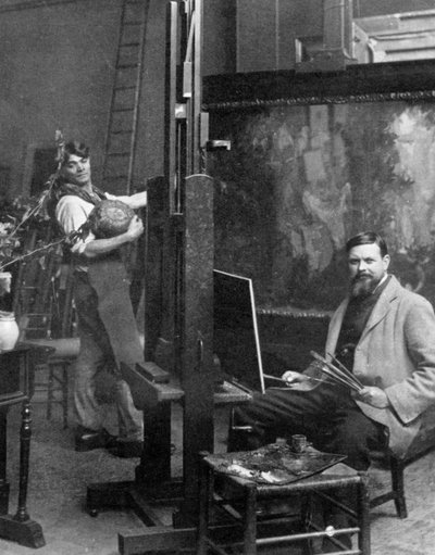 Sir Frank Brangwyn 1867-1956, Galli sanatçı, 1911-1912. by Reinhold Thiele