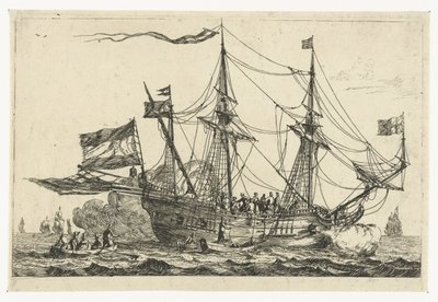 Bir İngiliz gemisinin gelişi by Reinier Nooms