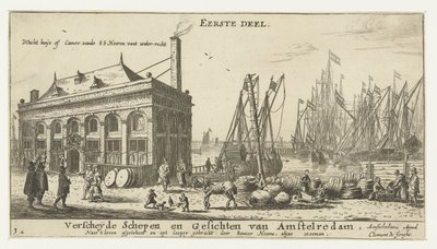 Bekçi evi ile Amsterdam Limanı Camer vande EE Heeren vant water-recht