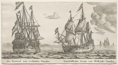 Amsterdam Gemileri: İnci ve Doğu Hintli, Çift Kartal, Batı Hintli. by Reinier Nooms