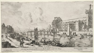 Paris Manzaraları: Louvre ve Tuileries Manzarası. by Reinier Nooms
