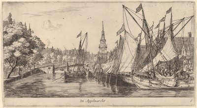 Elma Pazarı (De Appelmarckt) by Reinier Nooms, called Zeeman