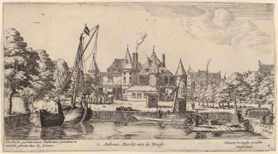 St. Anthonis Waag ile Nieuwmarkt (Waegh ile S. Anthonis Markt) by Reinier Nooms, called Zeeman