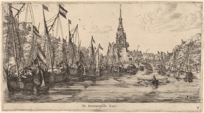 Roowaensche Rıhtımı (De Roowaensche Kaey) by Reinier Nooms, called Zeeman