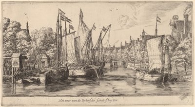 Utrecht Feribotu (Feribot van der Uytersche shot-schuyten) by Reinier Nooms, called Zeeman