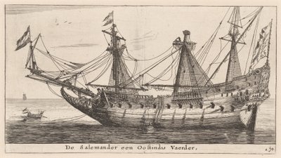 Doğu Hintli bir Tüccar olan "Semender" by Reinier Nooms, called Zeeman