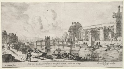 Paris Manzaraları: Louvre ve Tuileries Manzarası by Reinier Nooms, called Zeeman