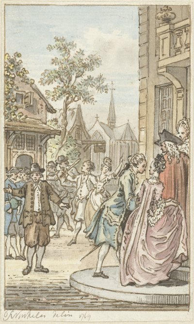 Lucas ve Clarisse by Reinier Vinkeles (I)