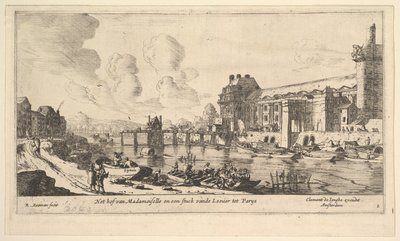 Paris ve Mahalle Manzaralarından Louvre ve Tuileries