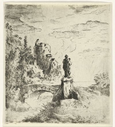 heykel ile köprü by Reinierus Albertus Ludovicus baron van Isendoorn à Blois