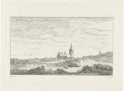 deniz kenarında köy by Reinierus Albertus Ludovicus baron van Isendoorn à Blois