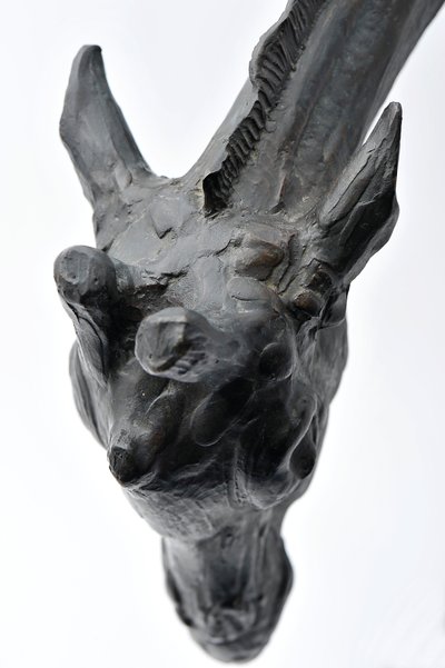 Başı Alçaltılmış Büyük Zürafa, 1909-10 modellenmiştir, 1913
