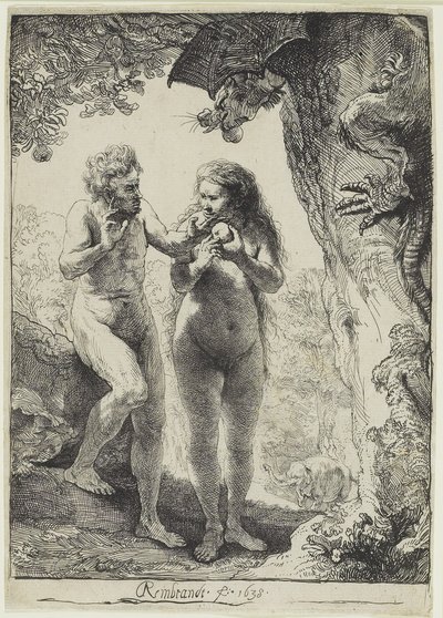 Adem ve Havva by Rembrandt van Rijn